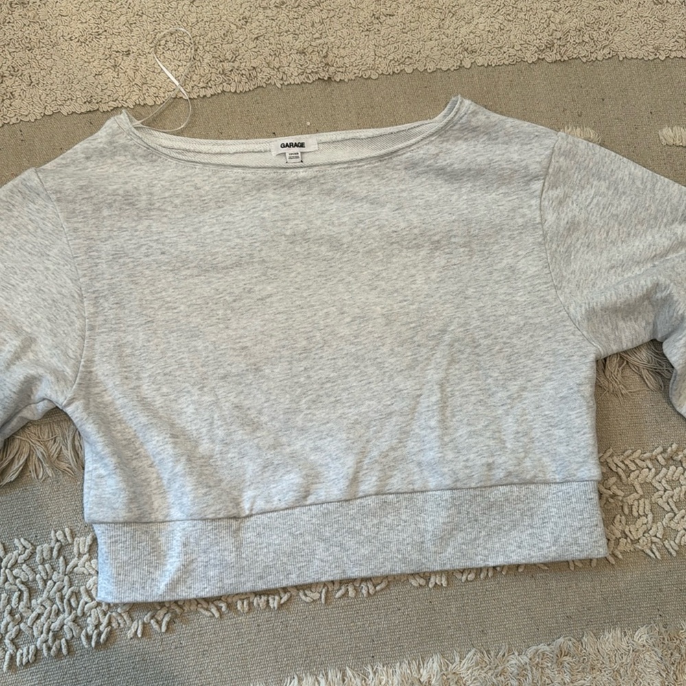 GARAGE CROPPED CREWNECK